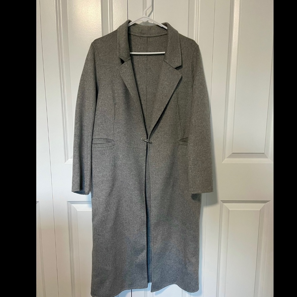 NEW 100% wool handmade coat - gray